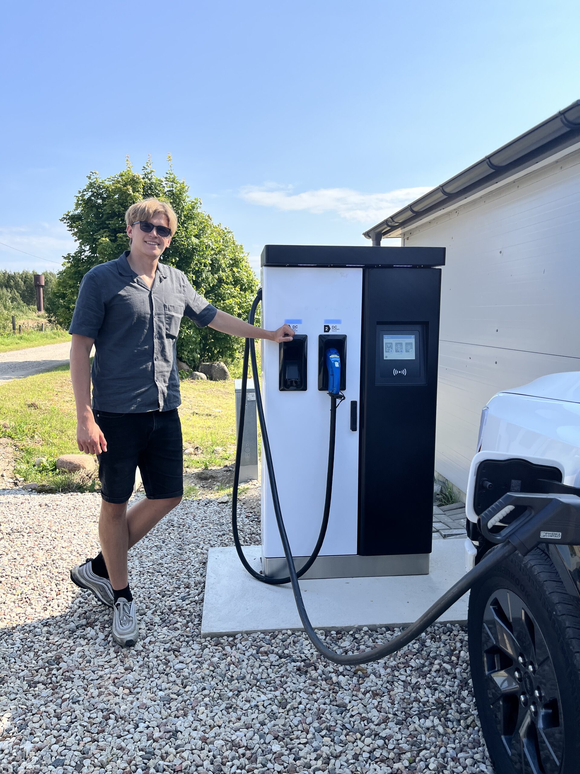 DC 50kW uzlādes stacijas uzstādīšana